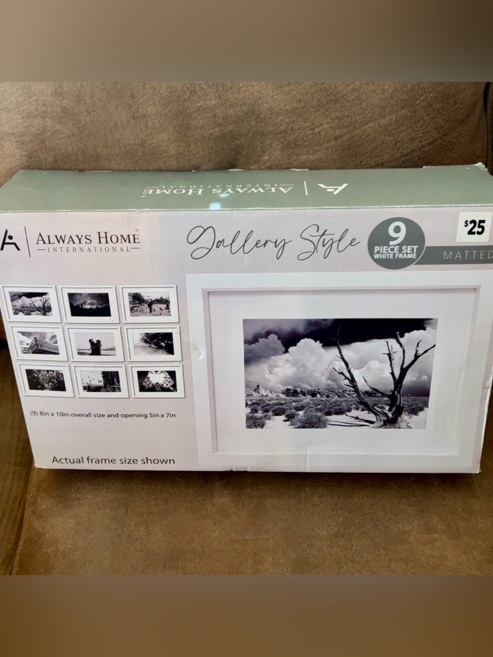 Picture Frame 9 pc - Gallery-Style 9-Piece Picture Frame Set - White